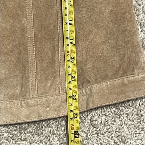 Fabio Women Jacket Tan Washable 100% Suede Leather Bikercore Western - Picture 8 of 10